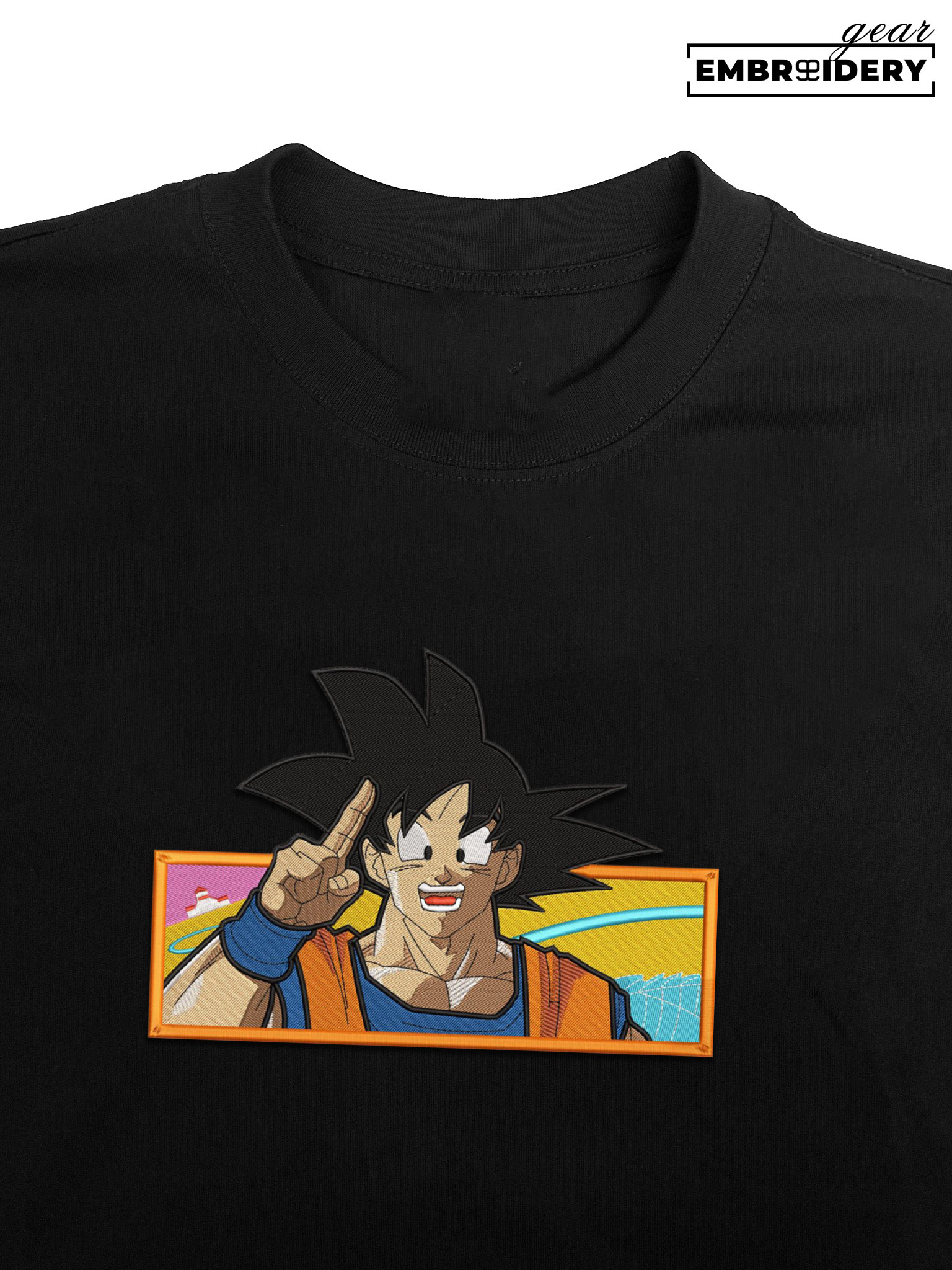 Goku Dragon Ball Anime Embroidered Design Personalized Embroidered T Shirt Sweatshirt Hoodie Clothing DB031