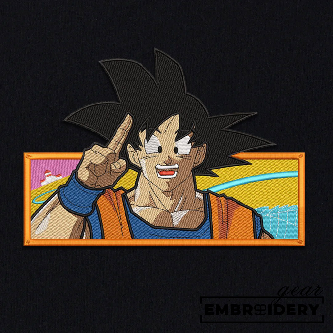 Goku Dragon Ball Anime Embroidered Design Personalized Embroidered T Shirt Sweatshirt Hoodie Clothing DB031