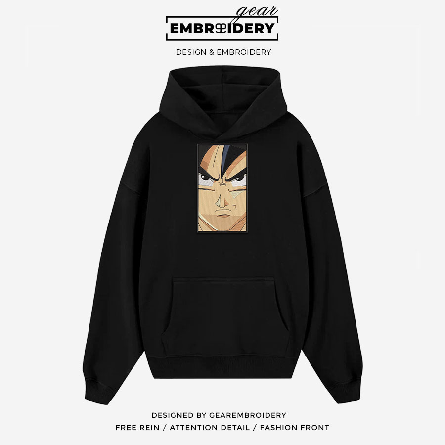 Goku Dragon Ball Anime Embroidered Design Personalized Embroidered T Shirt Sweatshirt Hoodie Clothing DB032