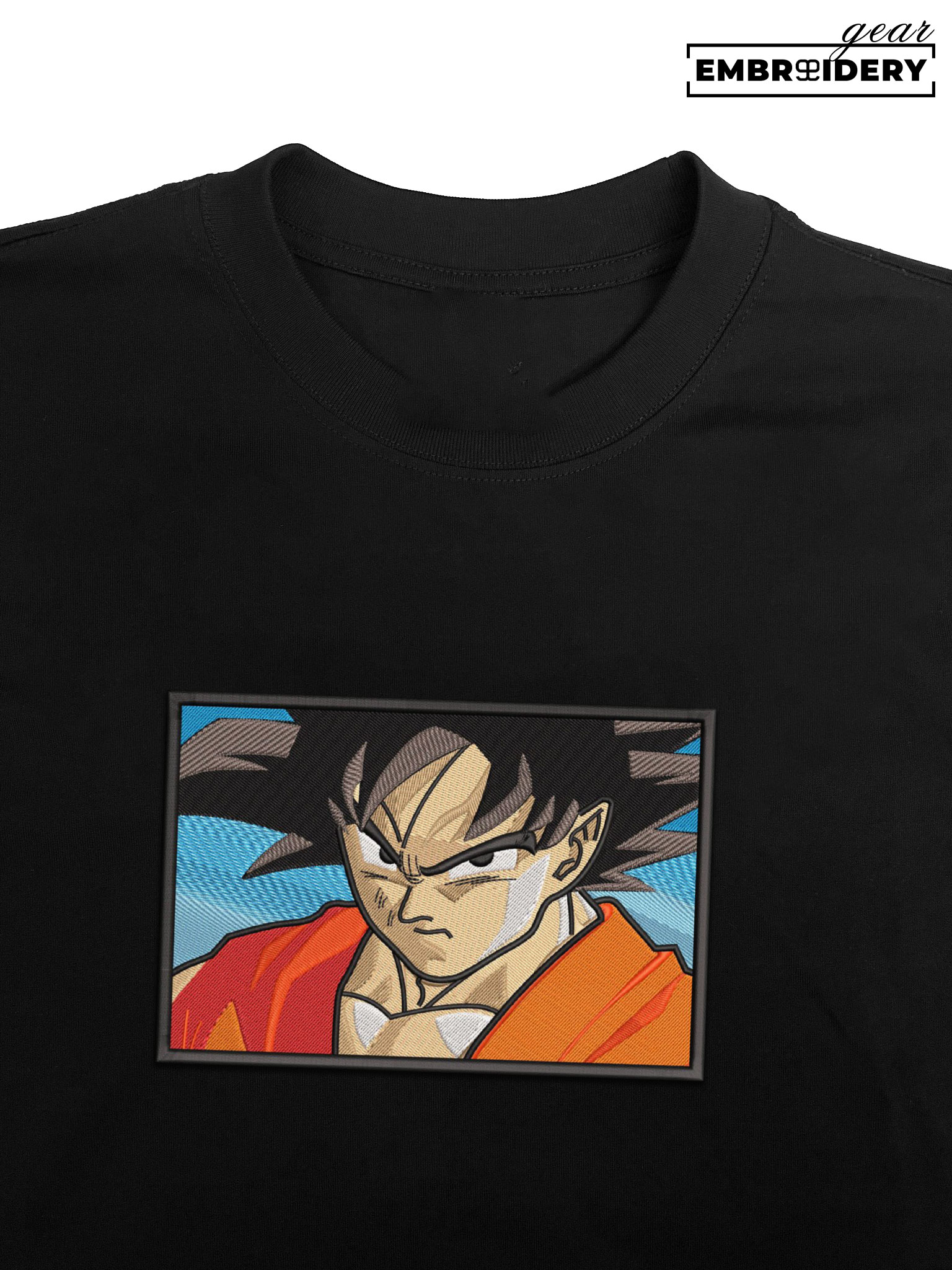 Goku Dragon Ball Anime Embroidered Design Personalized Embroidered T Shirt Sweatshirt Hoodie Clothing DB033
