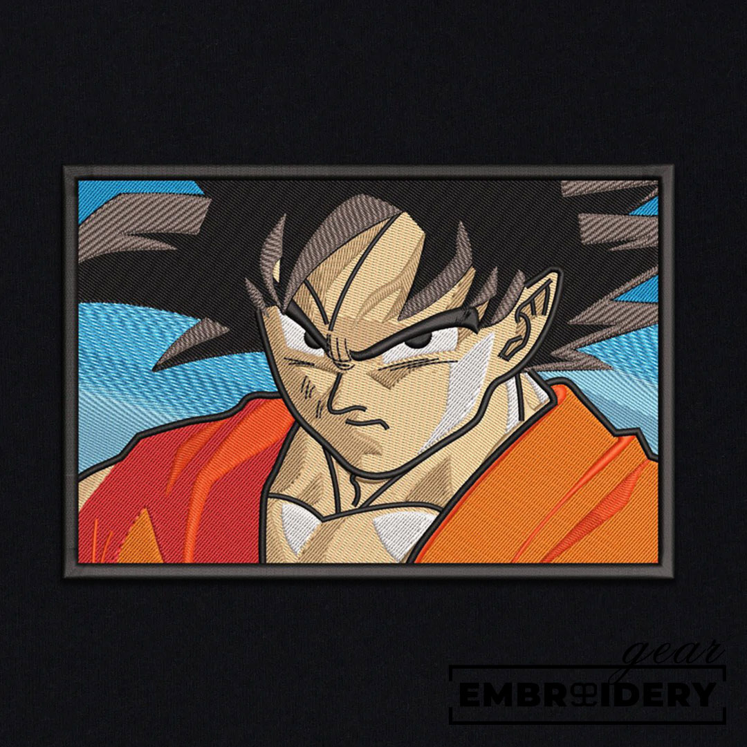 Goku Dragon Ball Anime Embroidered Design Personalized Embroidered T Shirt Sweatshirt Hoodie Clothing DB033