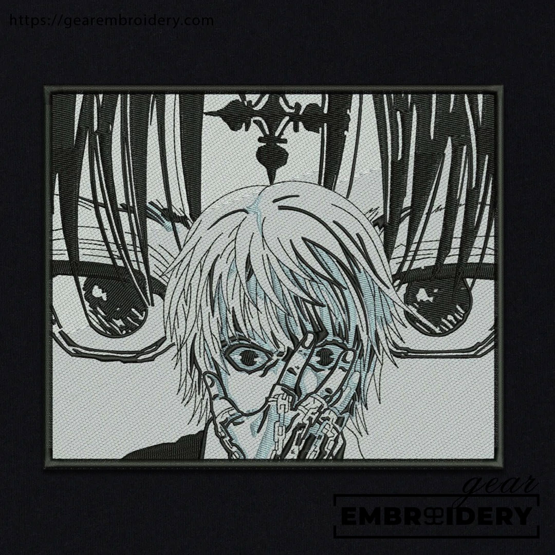 Chrollo x kurapika Hunter x Hunter Anime Embroidered Design Personalized Embroidered T Shirt Sweatshirt Hoodie Clothing HXH005