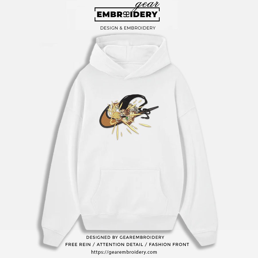 Gon attack swoosh Hunter x Hunter Nike Anime Embroidered Design Personalized Embroidered T Shirt Sweatshirt Hoodie Clothing HXH007