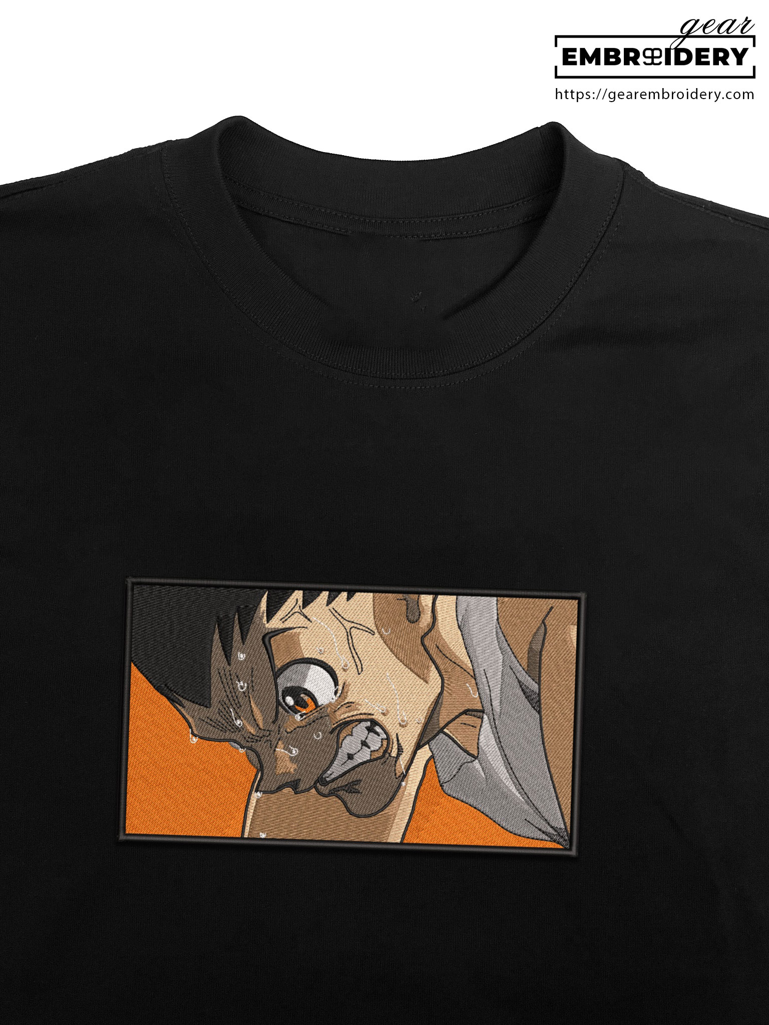 Gon cry Hunter x Hunter Anime Embroidered Design Personalized Embroidered T Shirt Sweatshirt Hoodie Clothing HXH008