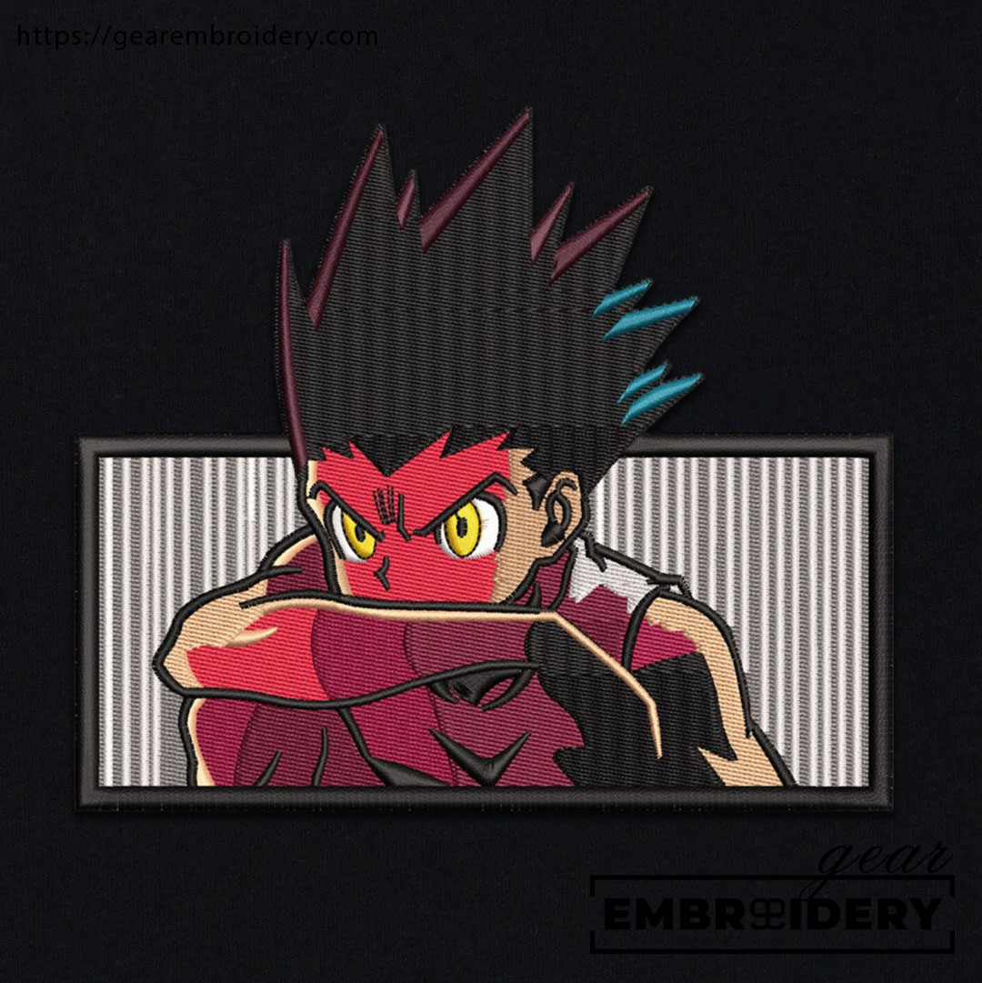 Gon freecss Hunter x Hunter Anime Embroidered Design Personalized Embroidered T Shirt Sweatshirt Hoodie Clothing HXH013