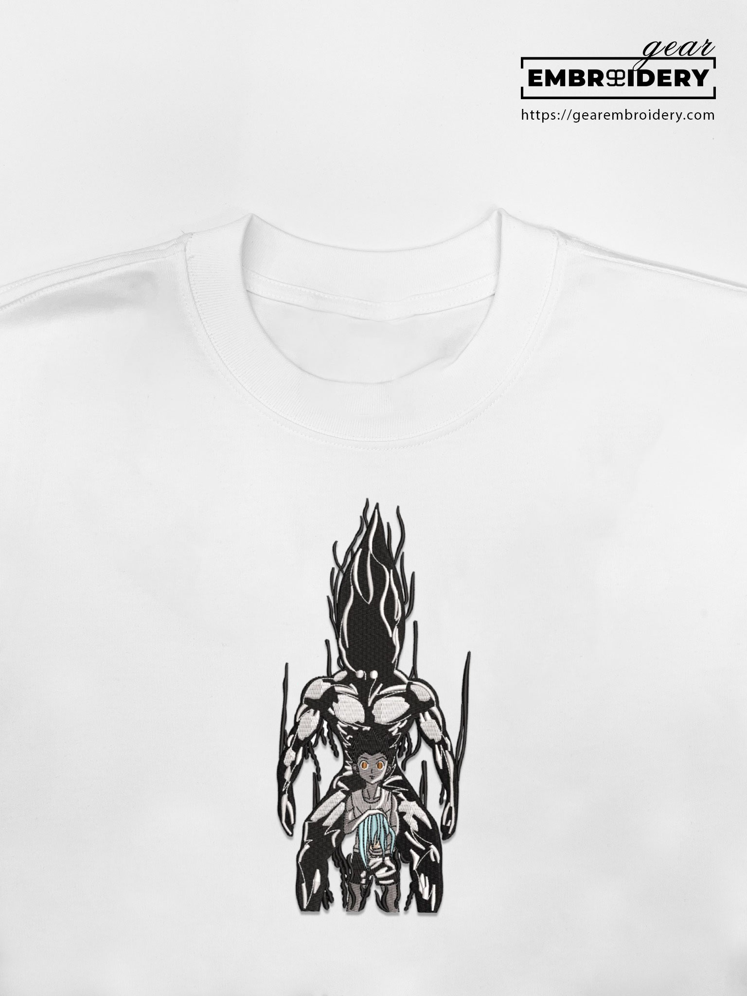 Gon rage Hunter x Hunter Anime Embroidered Design Personalized Embroidered T Shirt Sweatshirt Hoodie Clothing HXH015