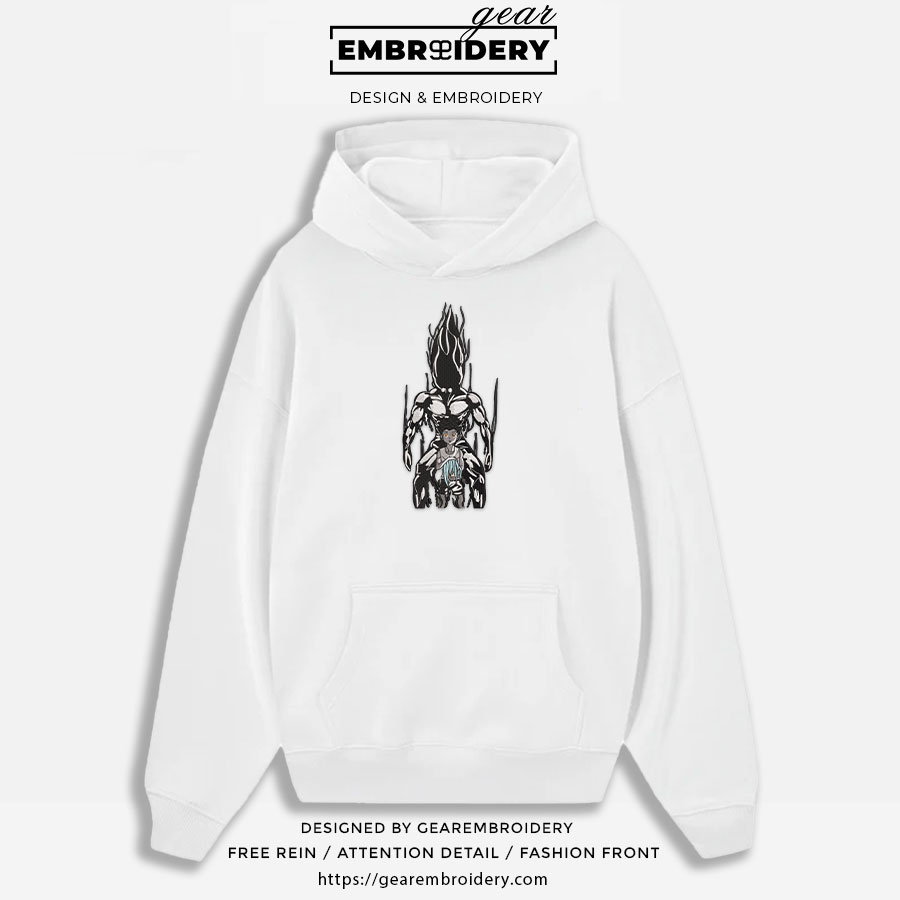 Gon rage Hunter x Hunter Anime Embroidered Design Personalized Embroidered T Shirt Sweatshirt Hoodie Clothing HXH015