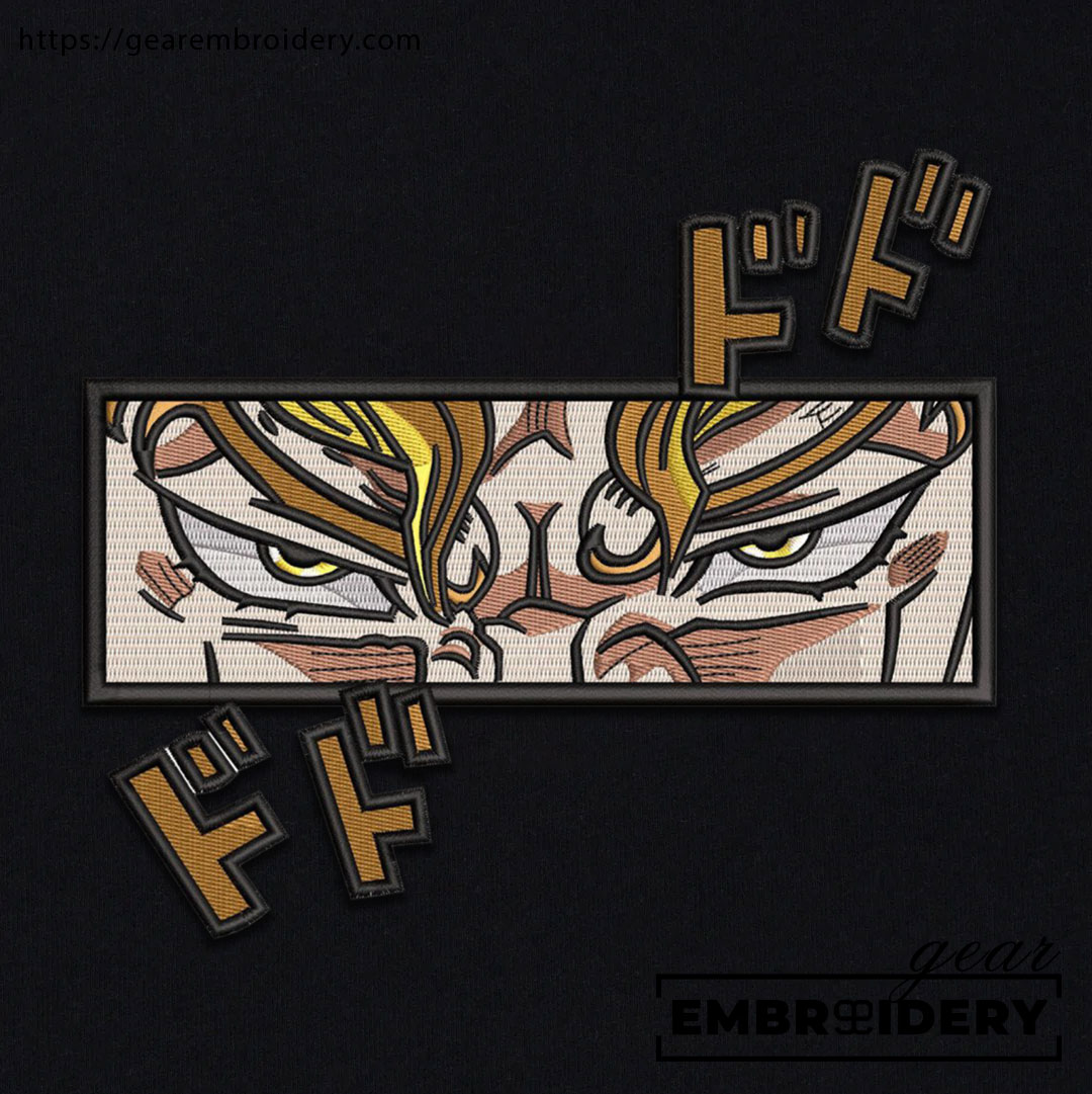 Dio eyes JoJo's Bizarre Adventure Embroidered Design Personalized Embroidered T Shirt Sweatshirt Hoodie Clothing JJBA004