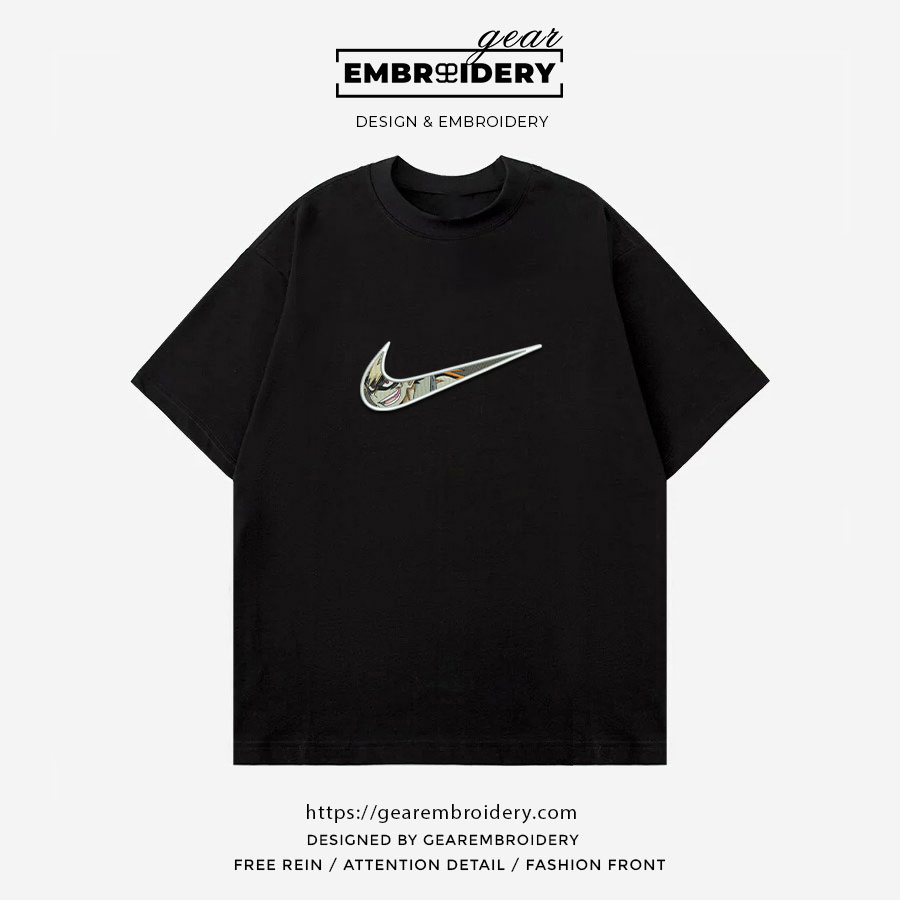 Bakugo swoosh nike My Hero Academia Anime Embroidered Design Personalized Embroidered T Shirt Sweatshirt Hoodie Clothing MHA011