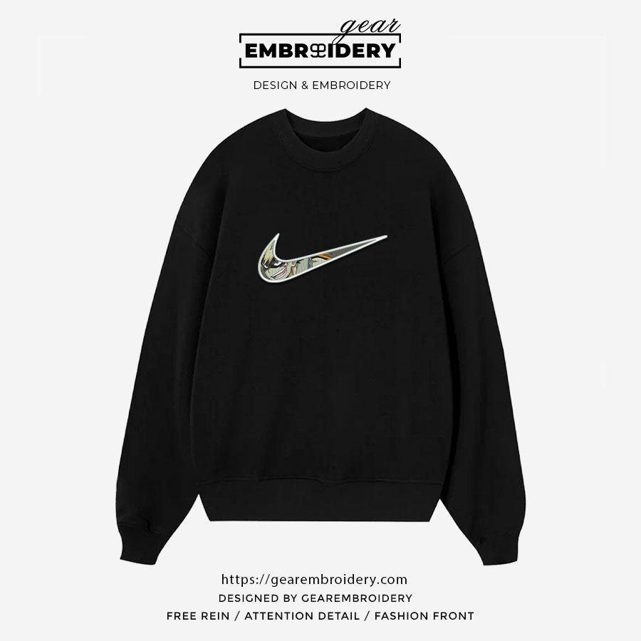 Bakugo swoosh nike My Hero Academia Anime Embroidered Design Personalized Embroidered T Shirt Sweatshirt Hoodie Clothing MHA011