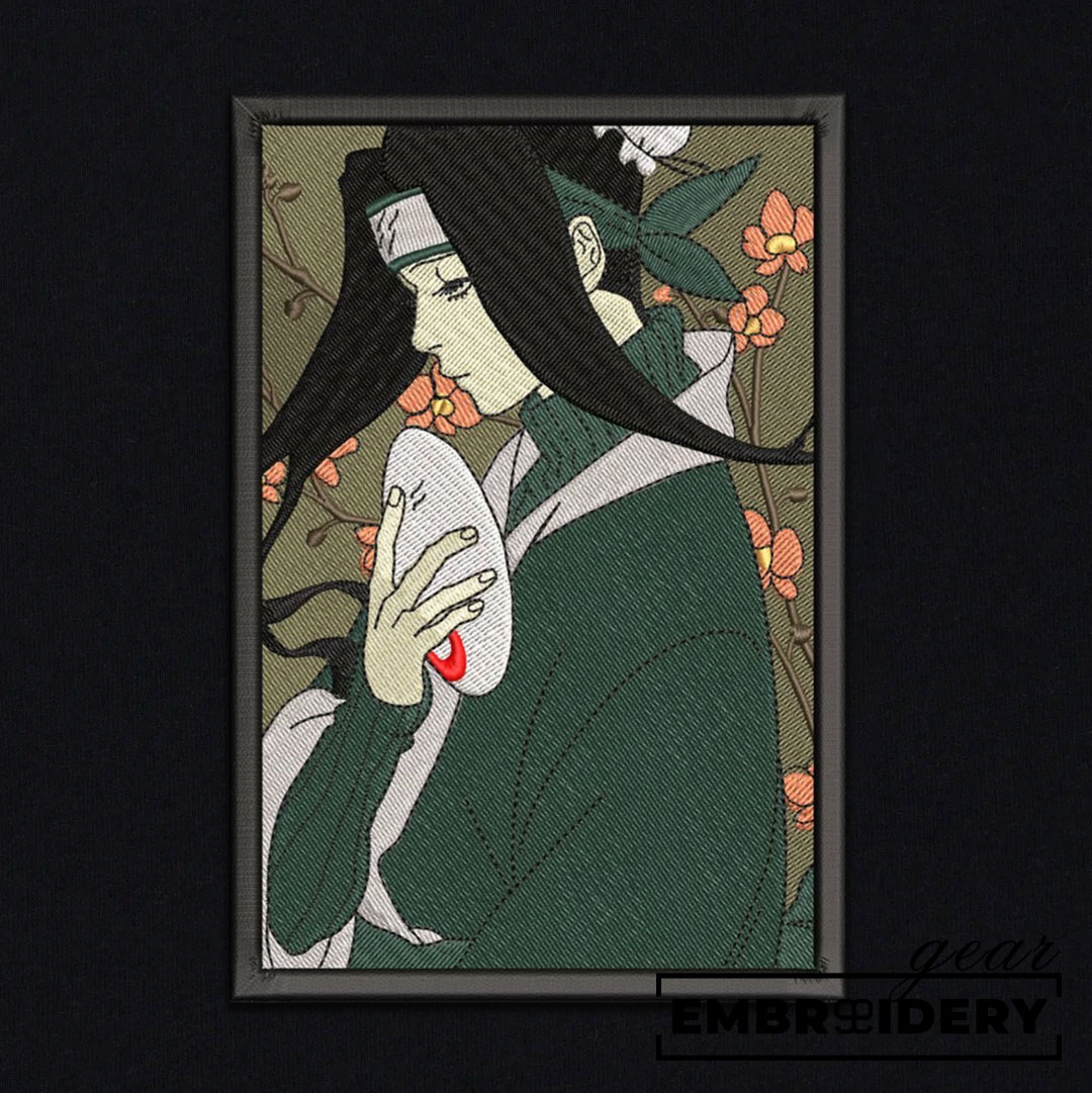 Haku Naruto Anime Embroidered Design Personalized Embroidered T Shirt Sweatshirt Hoodie Clothing NRT017