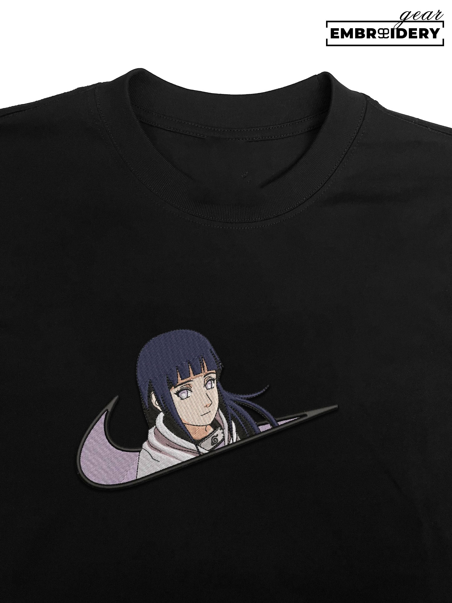 Hinata swoosh nike Naruto Anime Embroidered Design Personalized Embroidered T Shirt Sweatshirt Hoodie Clothing NRT022
