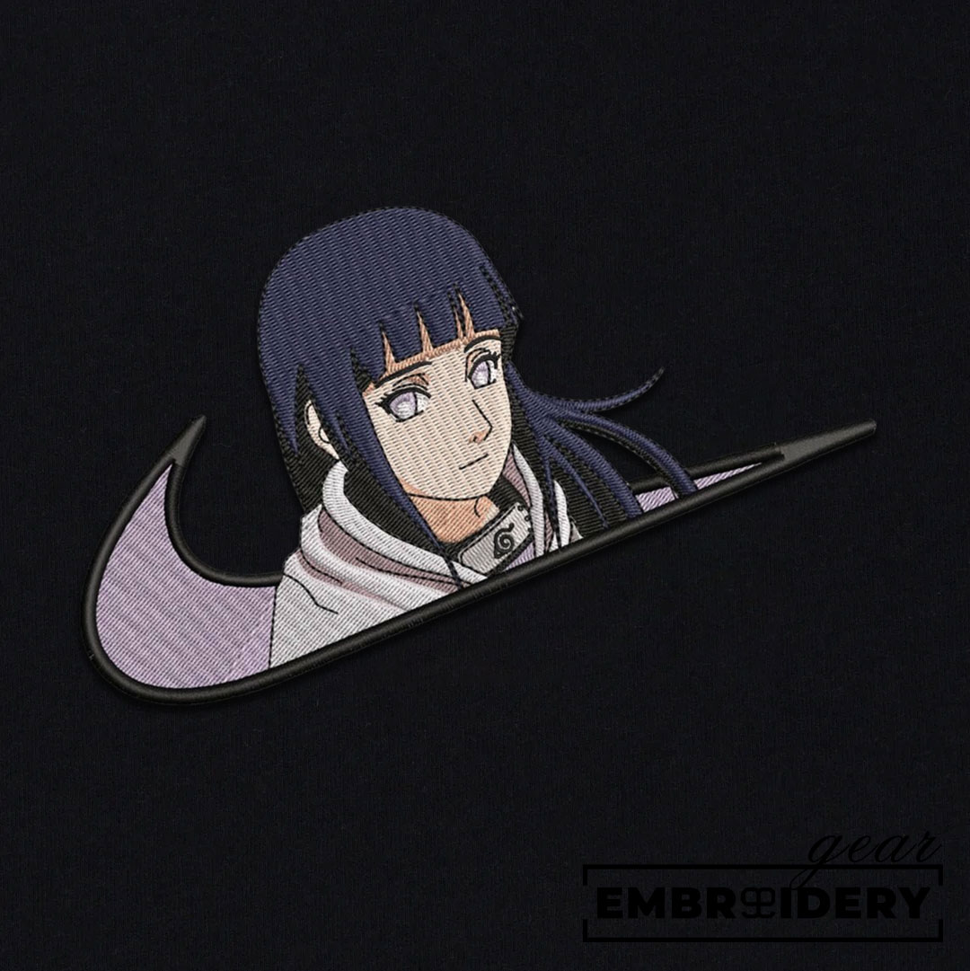 Hinata swoosh nike Naruto Anime Embroidered Design Personalized Embroidered T Shirt Sweatshirt Hoodie Clothing NRT022