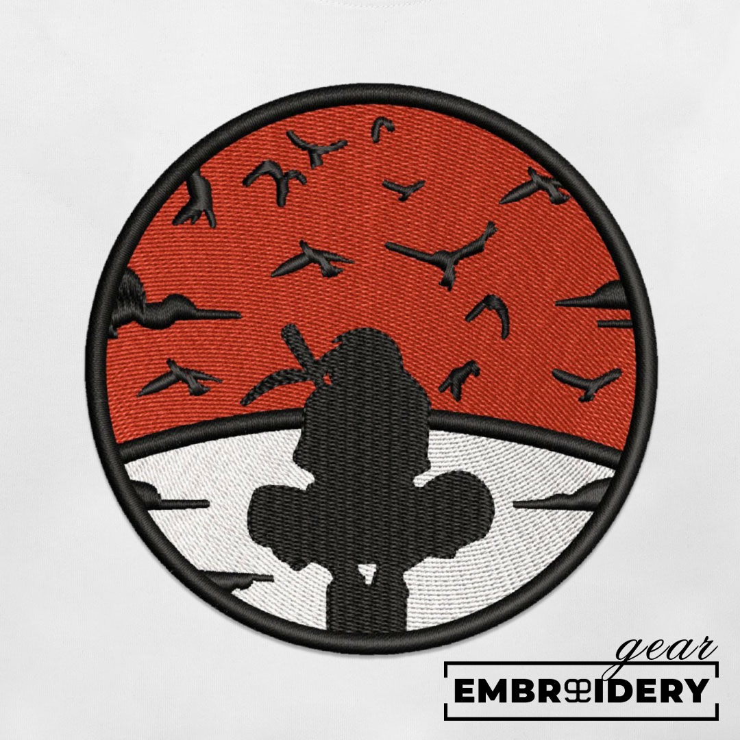 Itachi uchiha Naruto Anime Embroidered Design Personalized Embroidered T Shirt Sweatshirt Hoodie Clothing NRT052