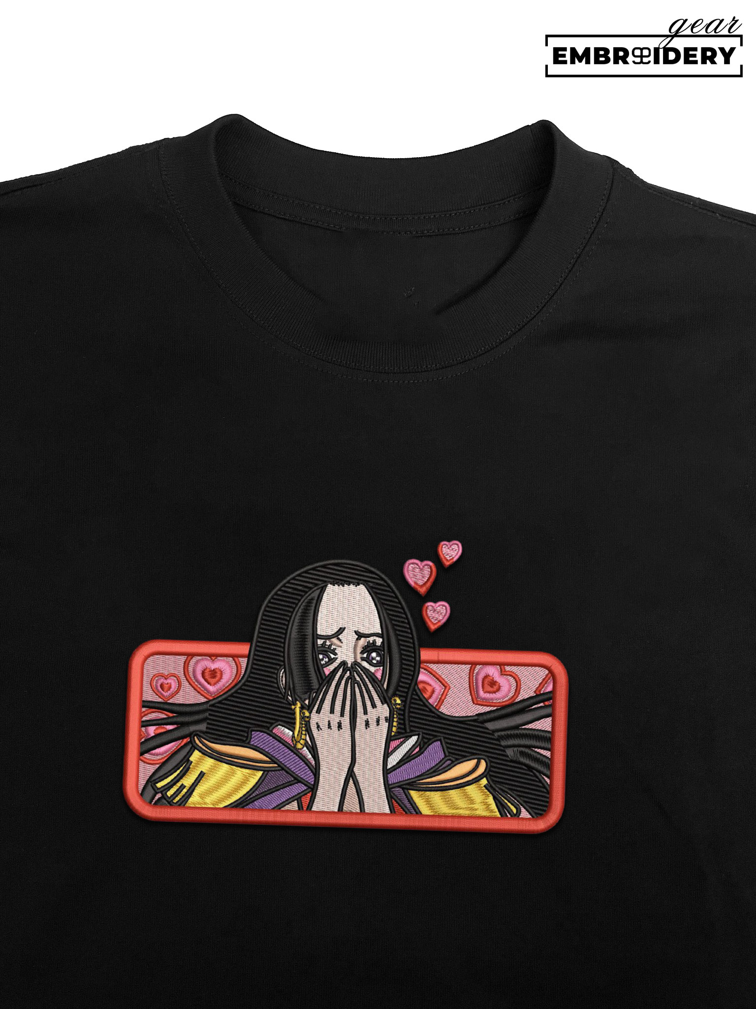 Boa hancock One Piece Embroidered Design Personalized Embroidered T Shirt Sweatshirt Hoodie Clothing OP0018