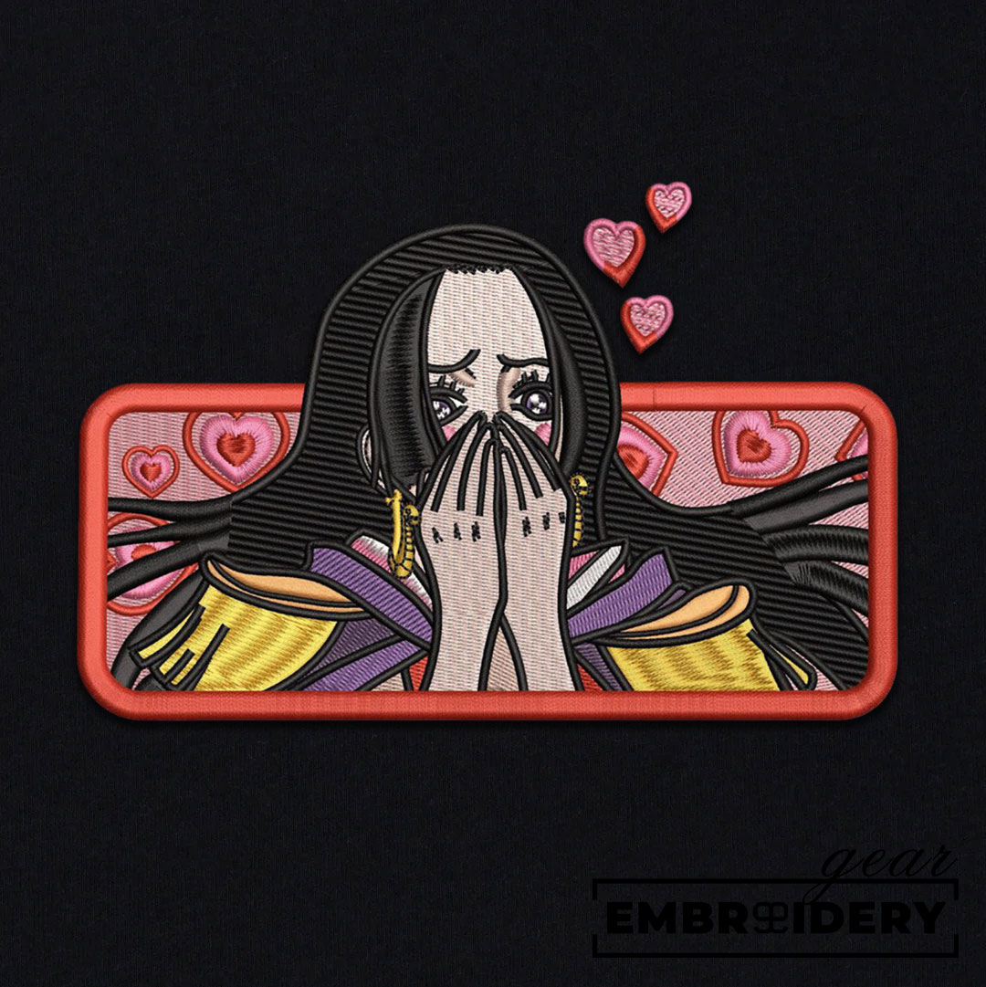 Boa hancock One Piece Embroidered Design Personalized Embroidered T Shirt Sweatshirt Hoodie Clothing OP0018