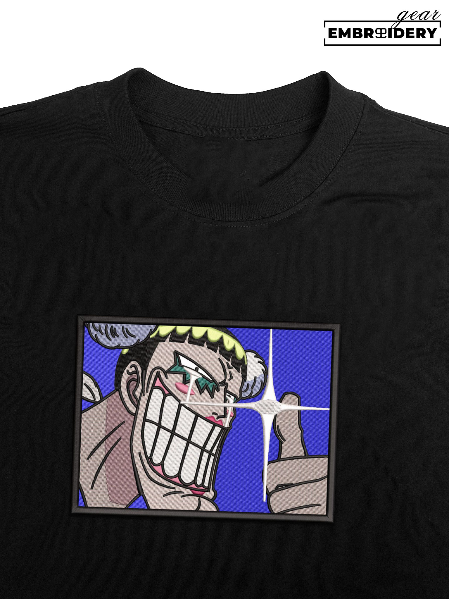 Bon chan One Piece Embroidered Design Personalized Embroidered T Shirt Sweatshirt Hoodie Clothing OP0020