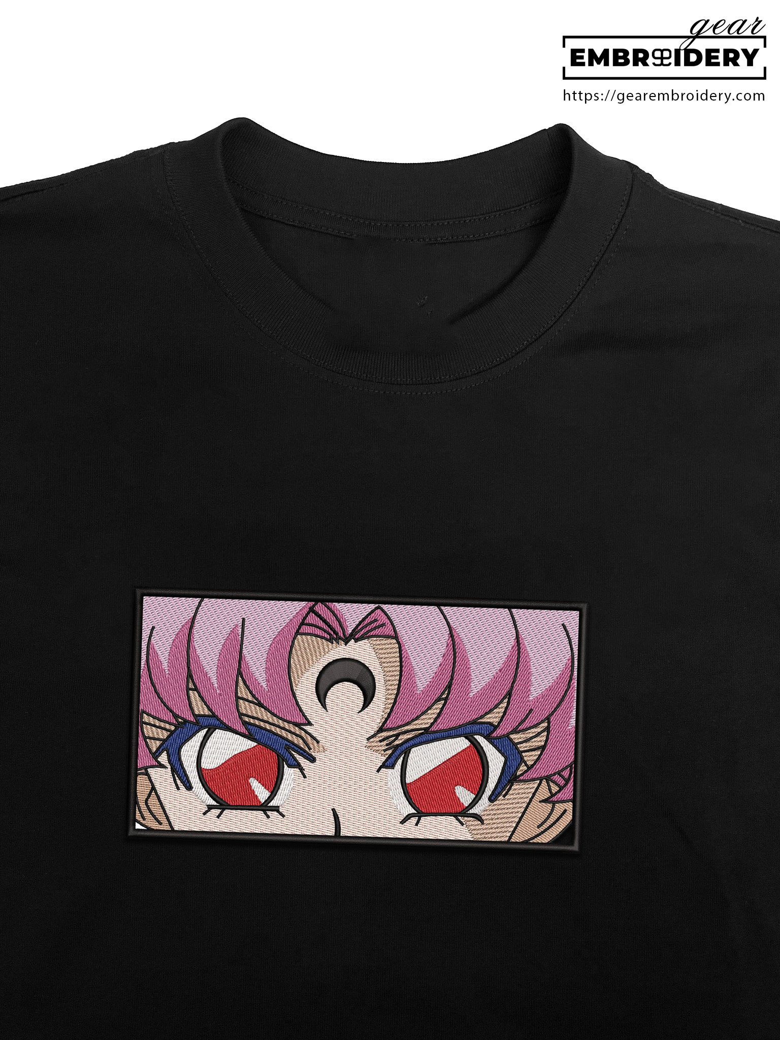 Chibiusa eyes sailor moon Anime Embroidered Design Personalized Embroidered T Shirt Sweatshirt Hoodie Clothing OT008