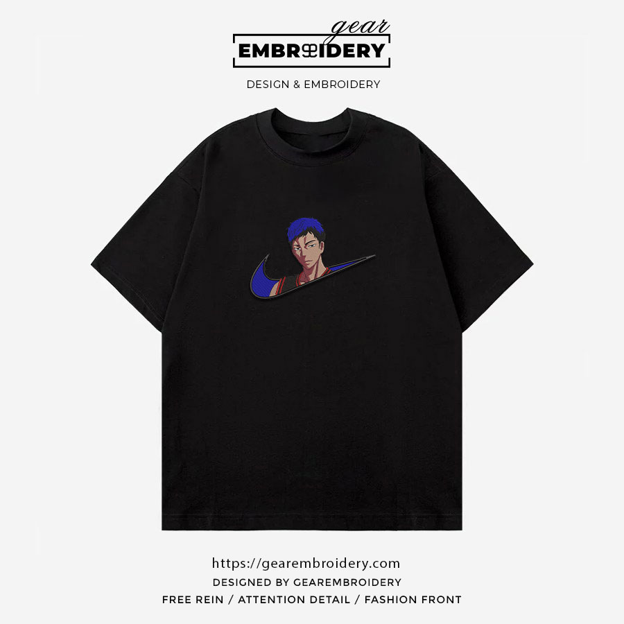 Daiki swoosh kuroko s basketball nike Anime Embroidered Design Personalized Embroidered T Shirt Sweatshirt Hoodie Clothing OT010