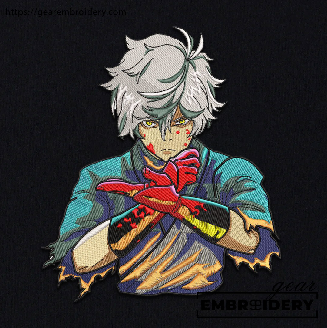 Gabimaru hell s paradise Anime Embroidered Design Personalized Embroidered T Shirt Sweatshirt Hoodie Clothing OT012