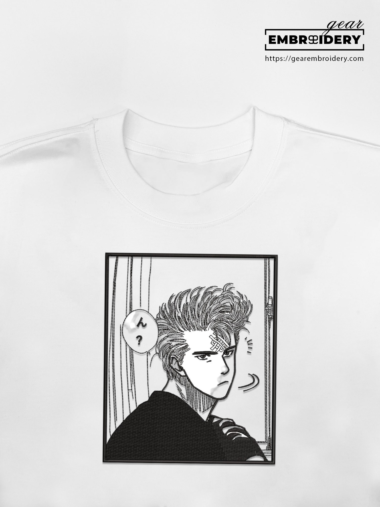 Hanamichi slam dunk Anime Embroidered Design Personalized Embroidered T Shirt Sweatshirt Hoodie Clothing OT015