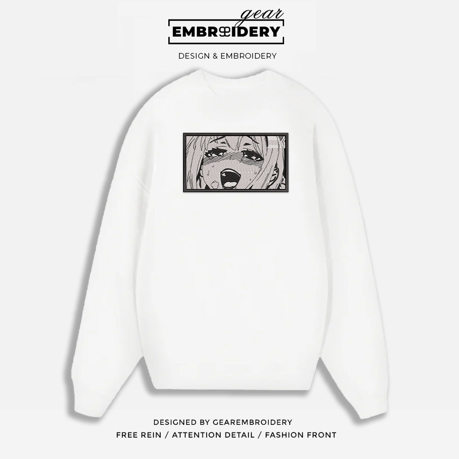 Hentai girl Anime Embroidered Design Personalized Embroidered T Shirt Sweatshirt Hoodie Clothing OT016