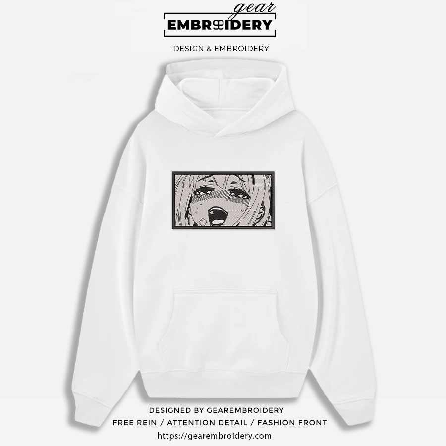 Hentai girl Anime Embroidered Design Personalized Embroidered T Shirt Sweatshirt Hoodie Clothing OT016