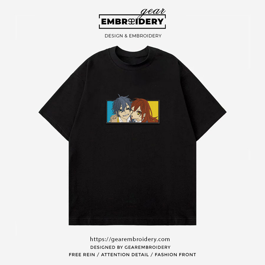 Horimiya horimiya Anime Embroidered Design Personalized Embroidered T Shirt Sweatshirt Hoodie Clothing OT017
