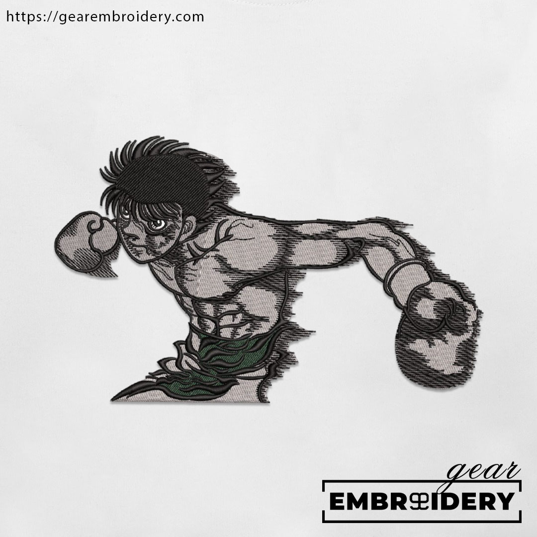 Ippo makunouchi hajime no ippo Anime Embroidered Design Personalized Embroidered T Shirt Sweatshirt Hoodie Clothing OT020