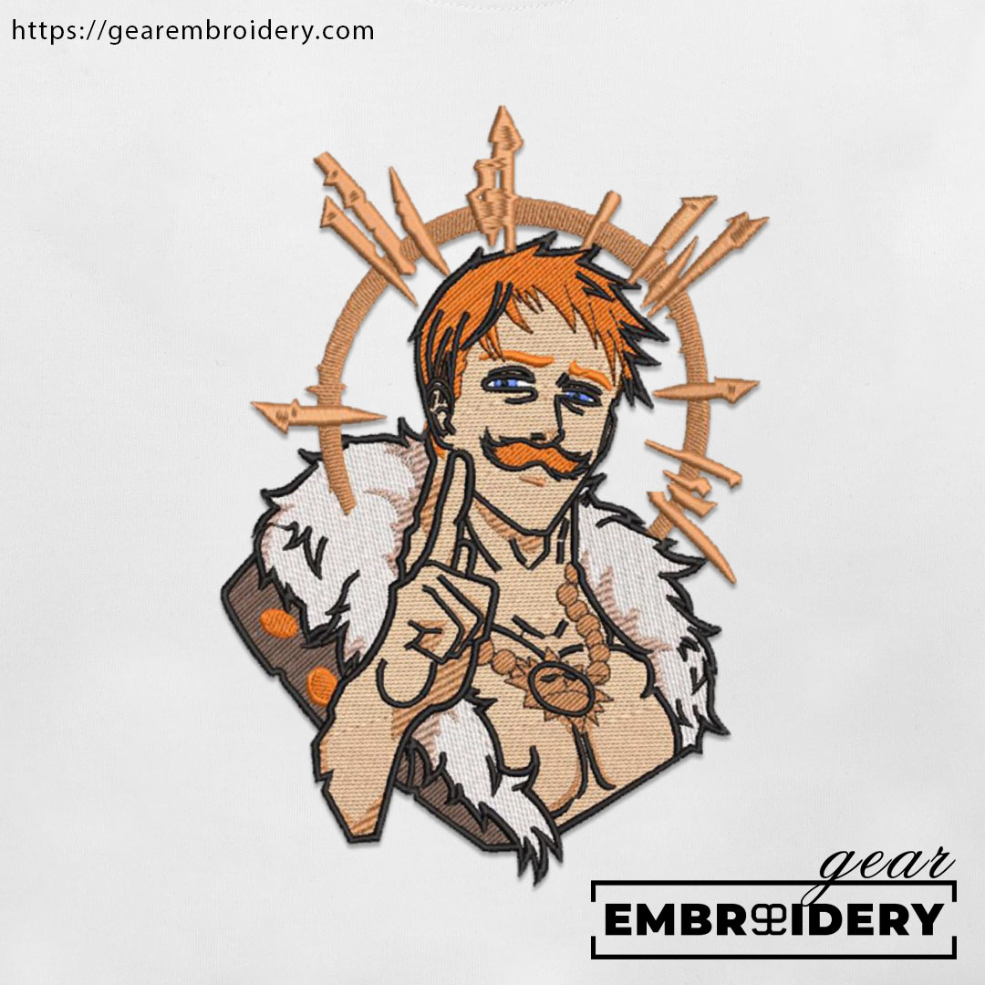 Escanor Seven Deadly Sins Anime Embroidered Design Personalized Embroidered T Shirt Sweatshirt Hoodie Clothing SDS003