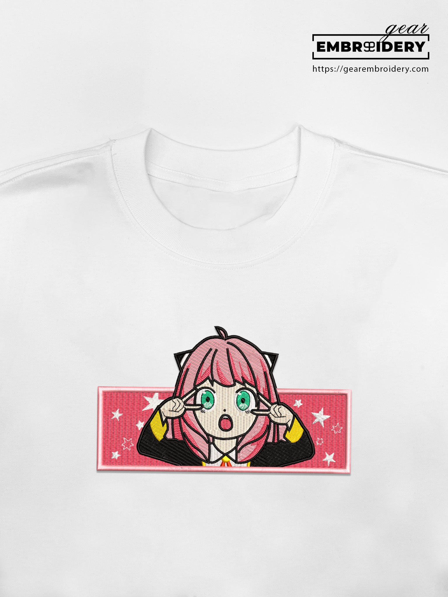 Anya forger Spy x Family Anime Embroidered Design Personalized Embroidered T Shirt Sweatshirt Hoodie Clothing SF004