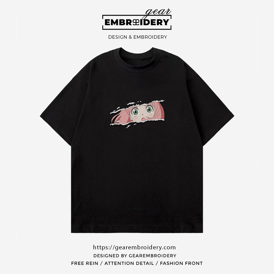 Anya forger Spy x Family Anime Embroidered Design Personalized Embroidered T Shirt Sweatshirt Hoodie Clothing SF005