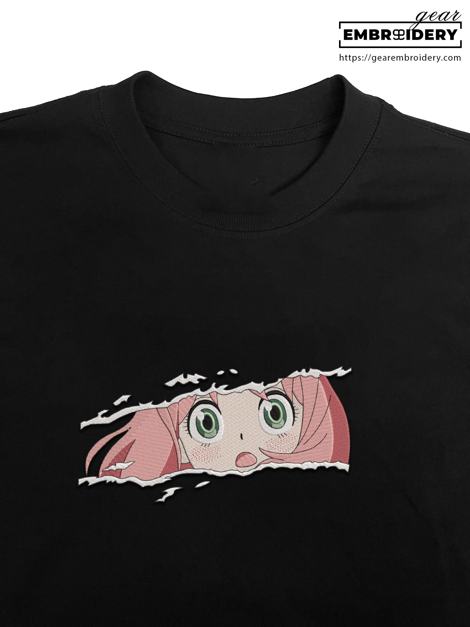 Anya forger Spy x Family Anime Embroidered Design Personalized Embroidered T Shirt Sweatshirt Hoodie Clothing SF005