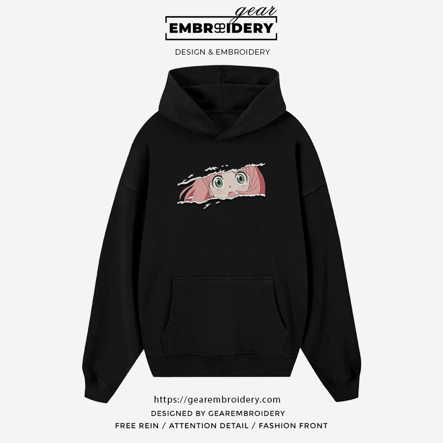 Anya forger Spy x Family Anime Embroidered Design Personalized Embroidered T Shirt Sweatshirt Hoodie Clothing SF005