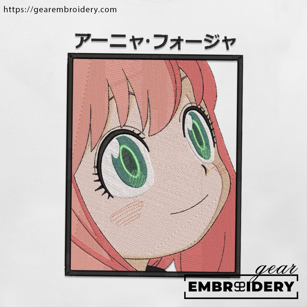 Anya Spy x Family Anime Embroidered Design Personalized Embroidered T Shirt Sweatshirt Hoodie Clothing SF002