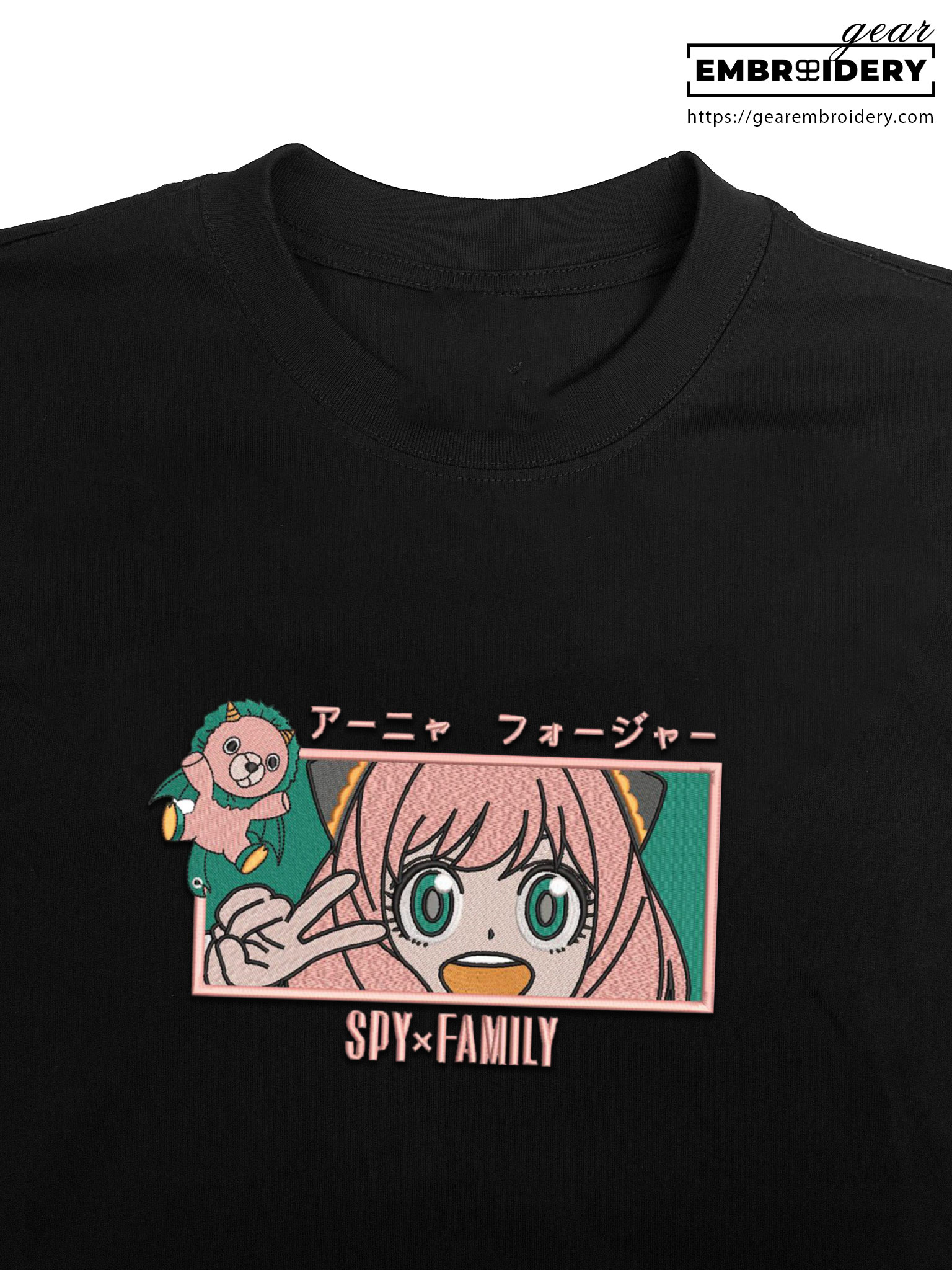 Anya spy x family Spy x Family Anime Embroidered Design Personalized Embroidered T Shirt Sweatshirt Hoodie Clothing SF007