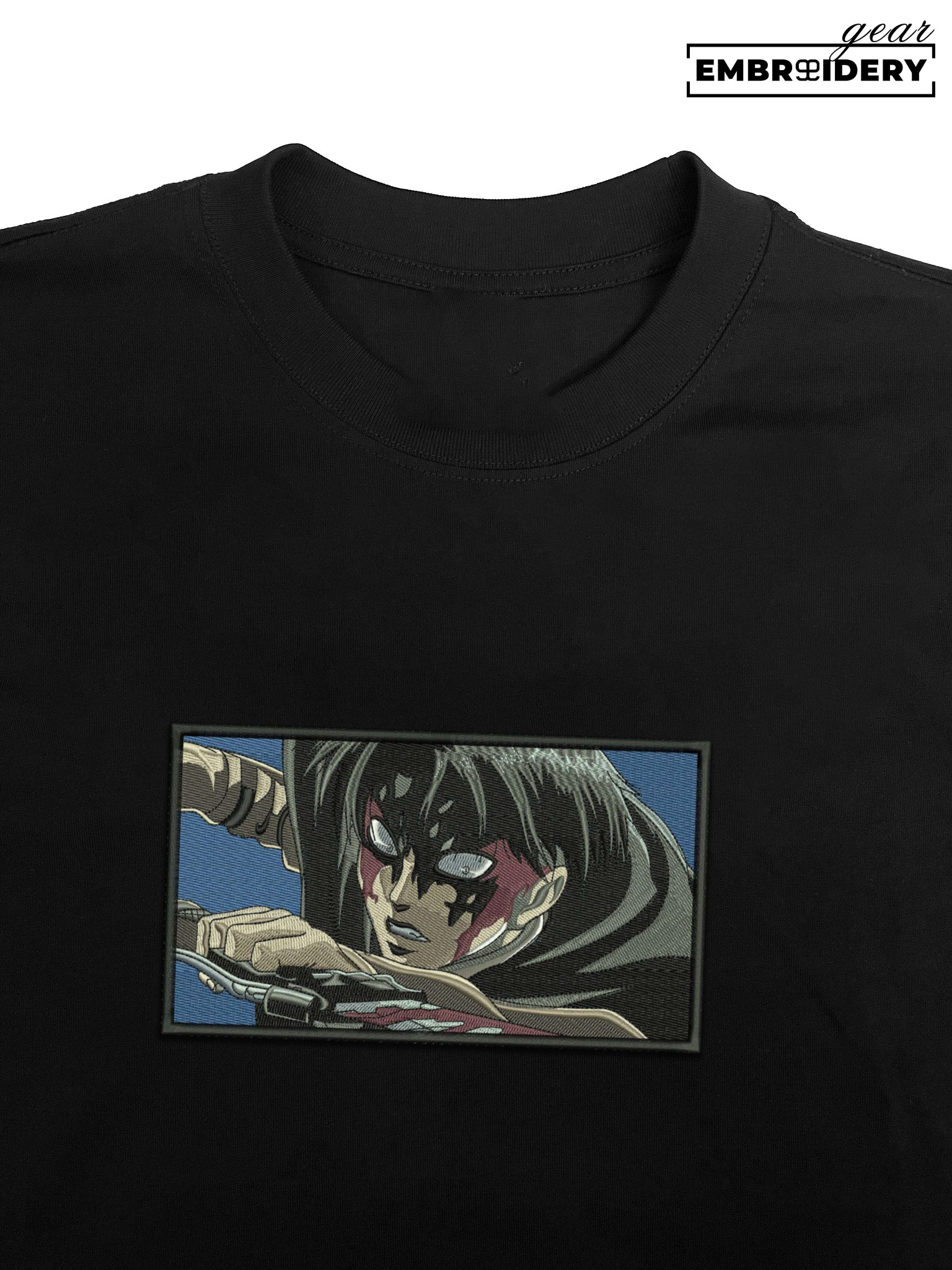 Levi ackerman Attack On Titan Anime Embroidered Design Personalized Embroidered T Shirt Sweatshirt Hoodie Clothing ATT040