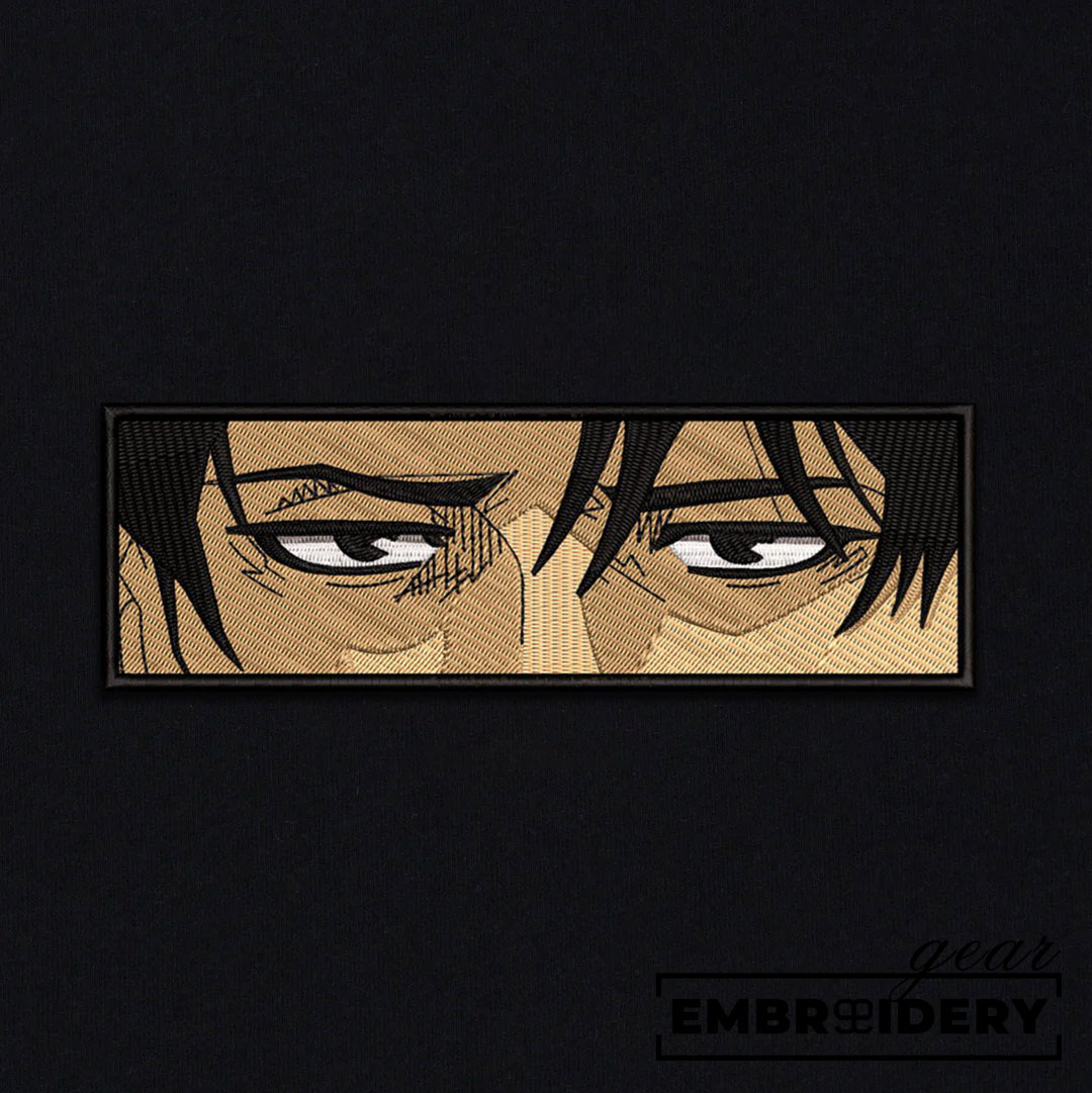 Levi eyes Attack On Titan Anime Embroidered Design Personalized Embroidered T Shirt Sweatshirt Hoodie Clothing ATT050