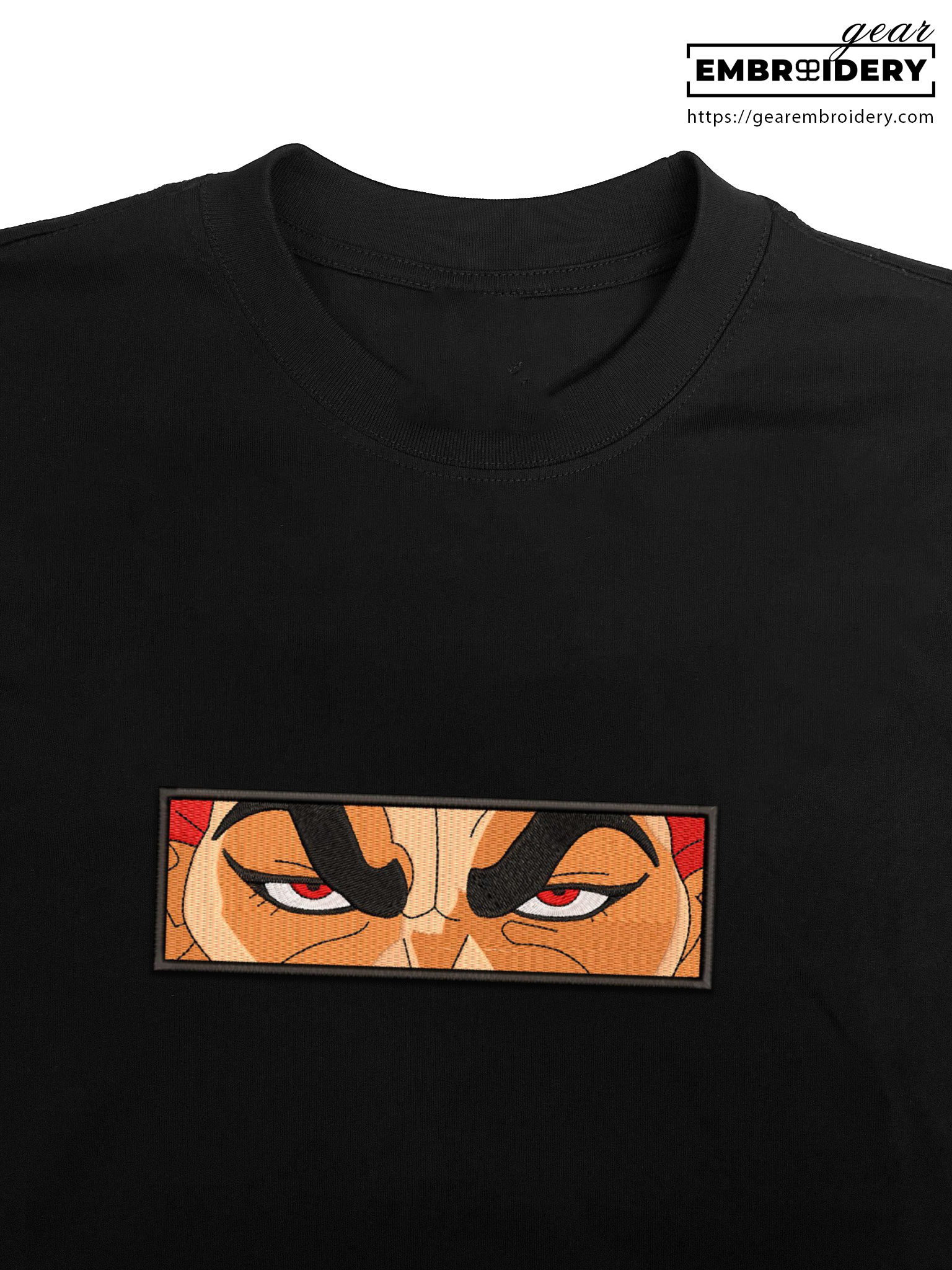 Yujiro eyes Baki Anime Embroidered Design Personalized Embroidered T Shirt Sweatshirt Hoodie Clothing BK019