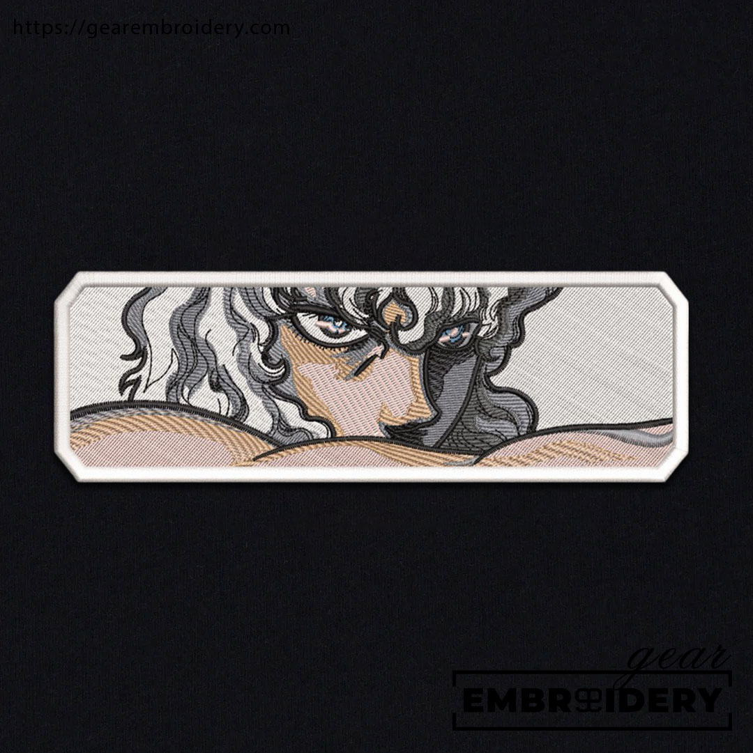 Griffith fallen angel eyes Berserki Anime Embroidered Design Personalized Embroidered T Shirt Sweatshirt Hoodie Clothing B007