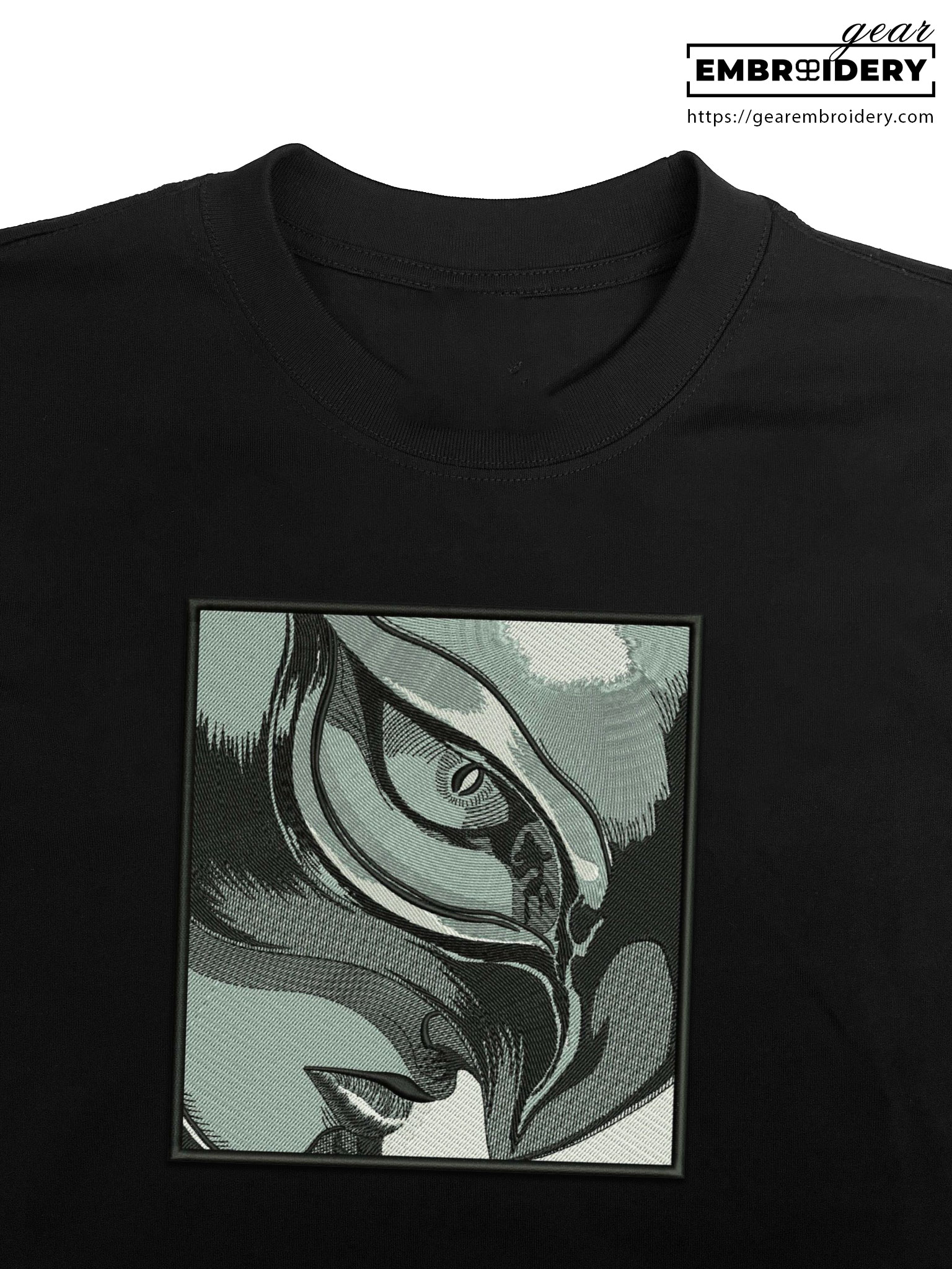 Griffith mask Berserki Anime Embroidered Design Personalized Embroidered T Shirt Sweatshirt Hoodie Clothing B008