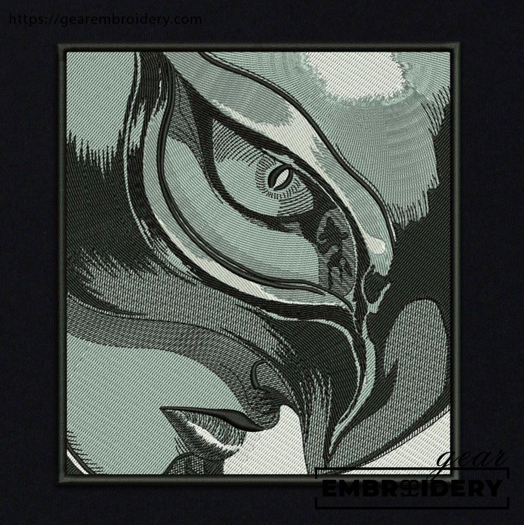 Griffith mask Berserki Anime Embroidered Design Personalized Embroidered T Shirt Sweatshirt Hoodie Clothing B008