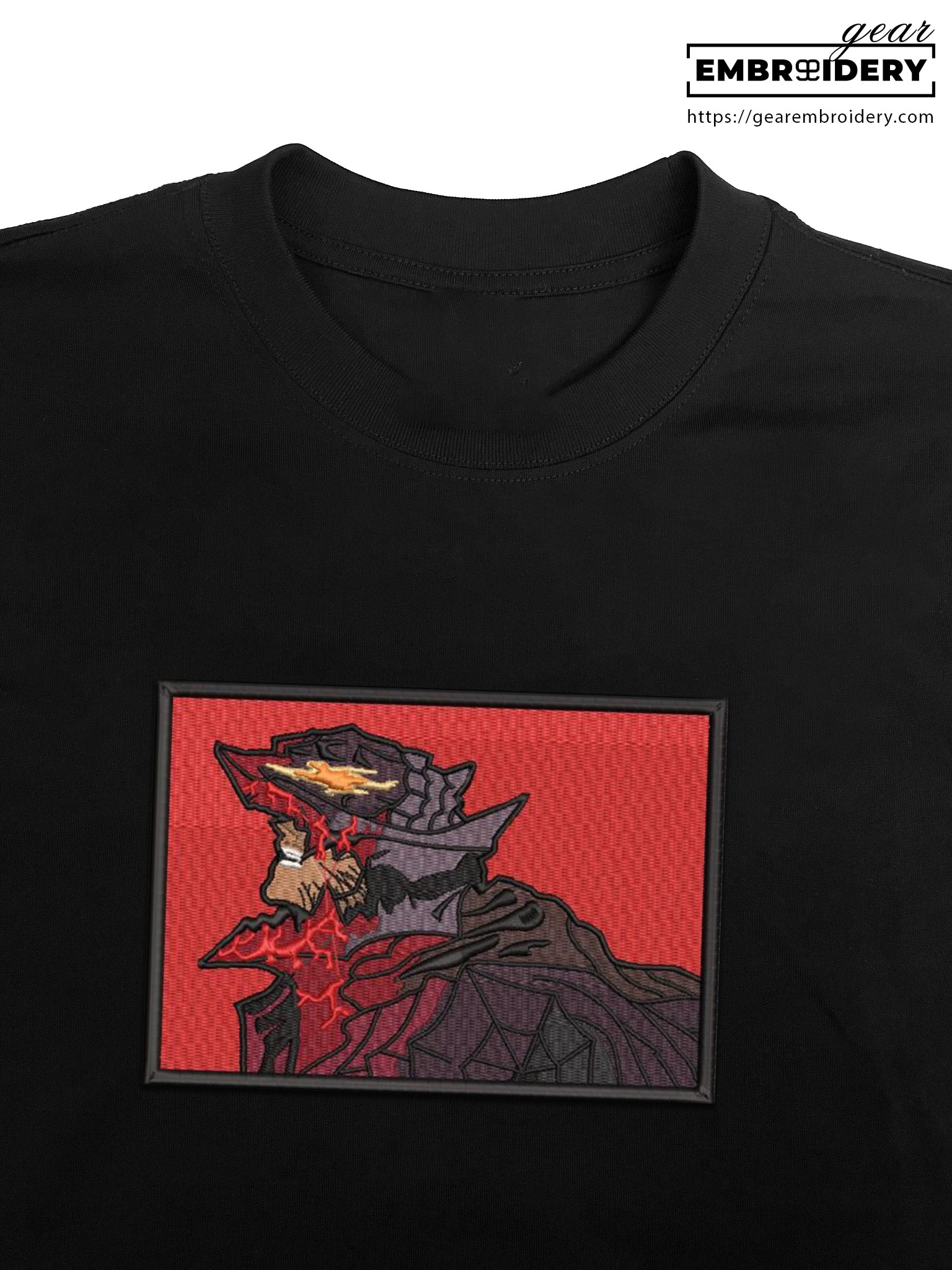 Guts armour Berserki Anime Embroidered Design Personalized Embroidered T Shirt Sweatshirt Hoodie Clothing B013