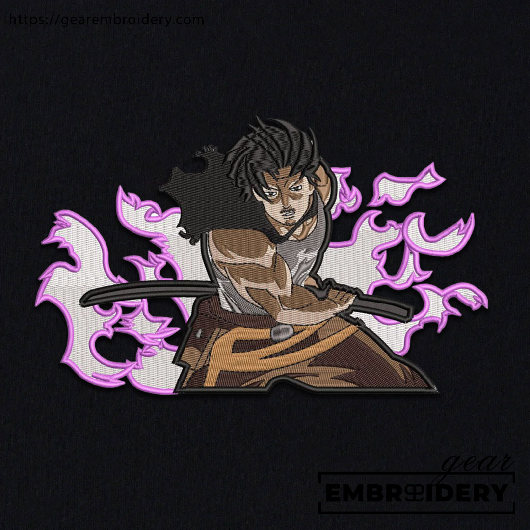 Yami attack Black Clover Anime Embroidered Design Personalized Embroidered T Shirt Sweatshirt Hoodie Clothing BC014