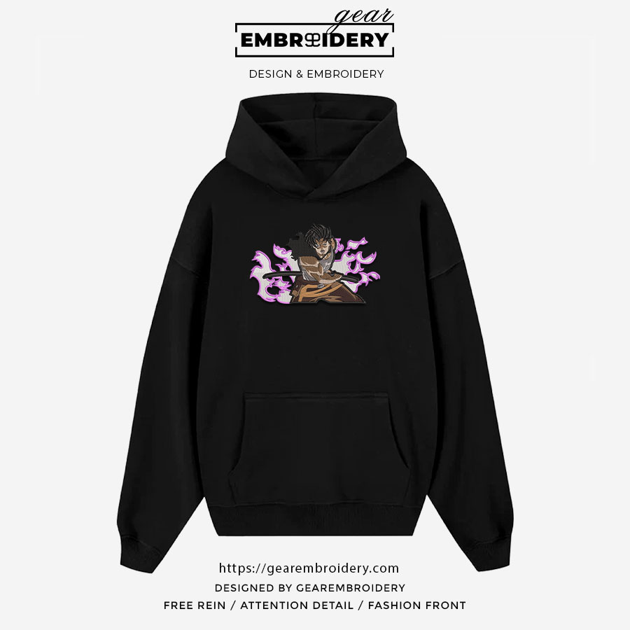 Yami attack Black Clover Anime Embroidered Design Personalized Embroidered T Shirt Sweatshirt Hoodie Clothing BC014