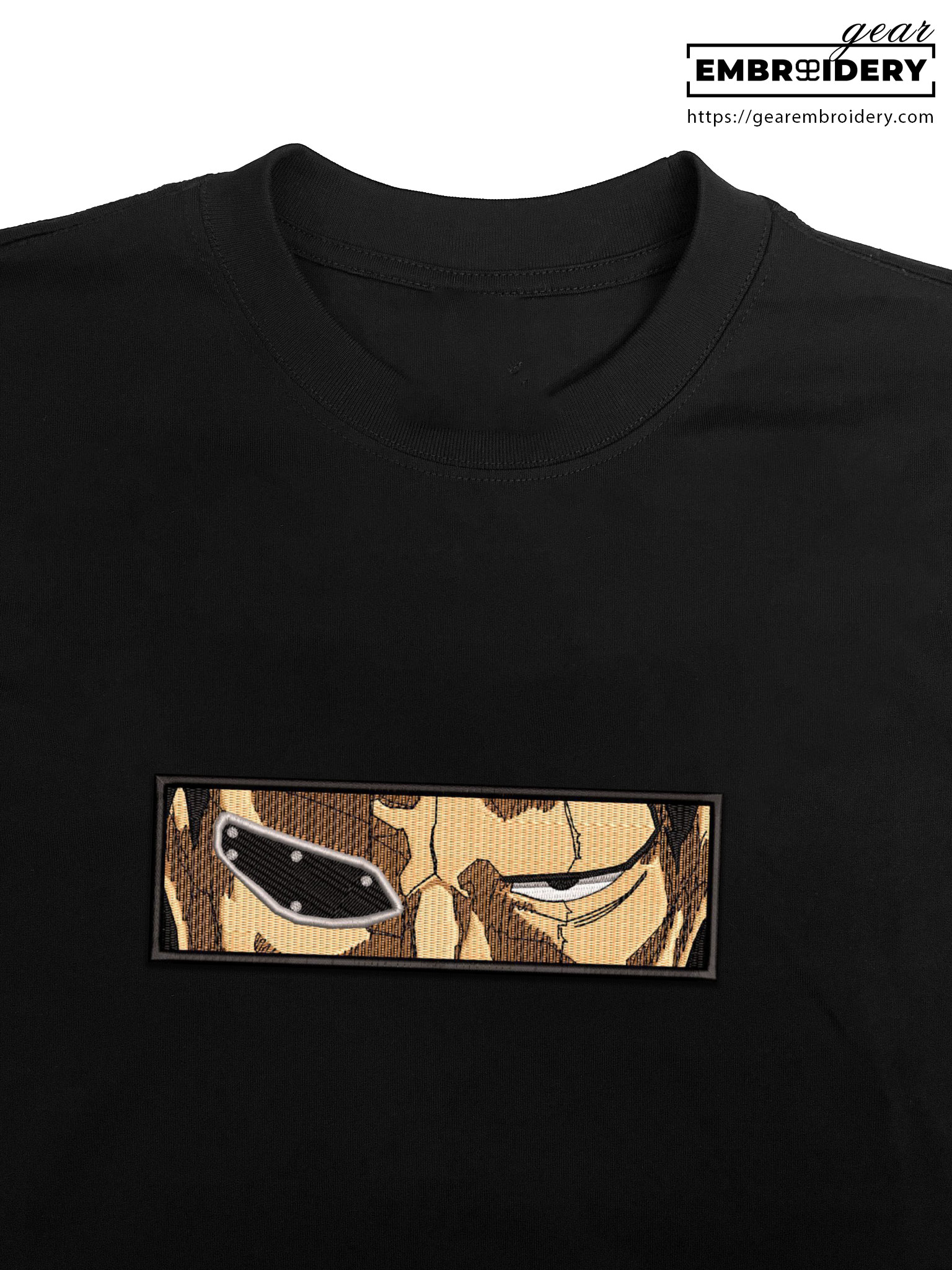 Kenpachi eyes Bleach Anime Embroidered Design Personalized Embroidered T Shirt Sweatshirt Hoodie Clothing BL018