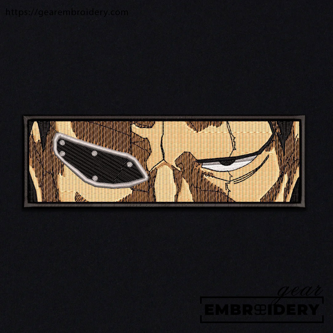 Kenpachi eyes Bleach Anime Embroidered Design Personalized Embroidered T Shirt Sweatshirt Hoodie Clothing BL018