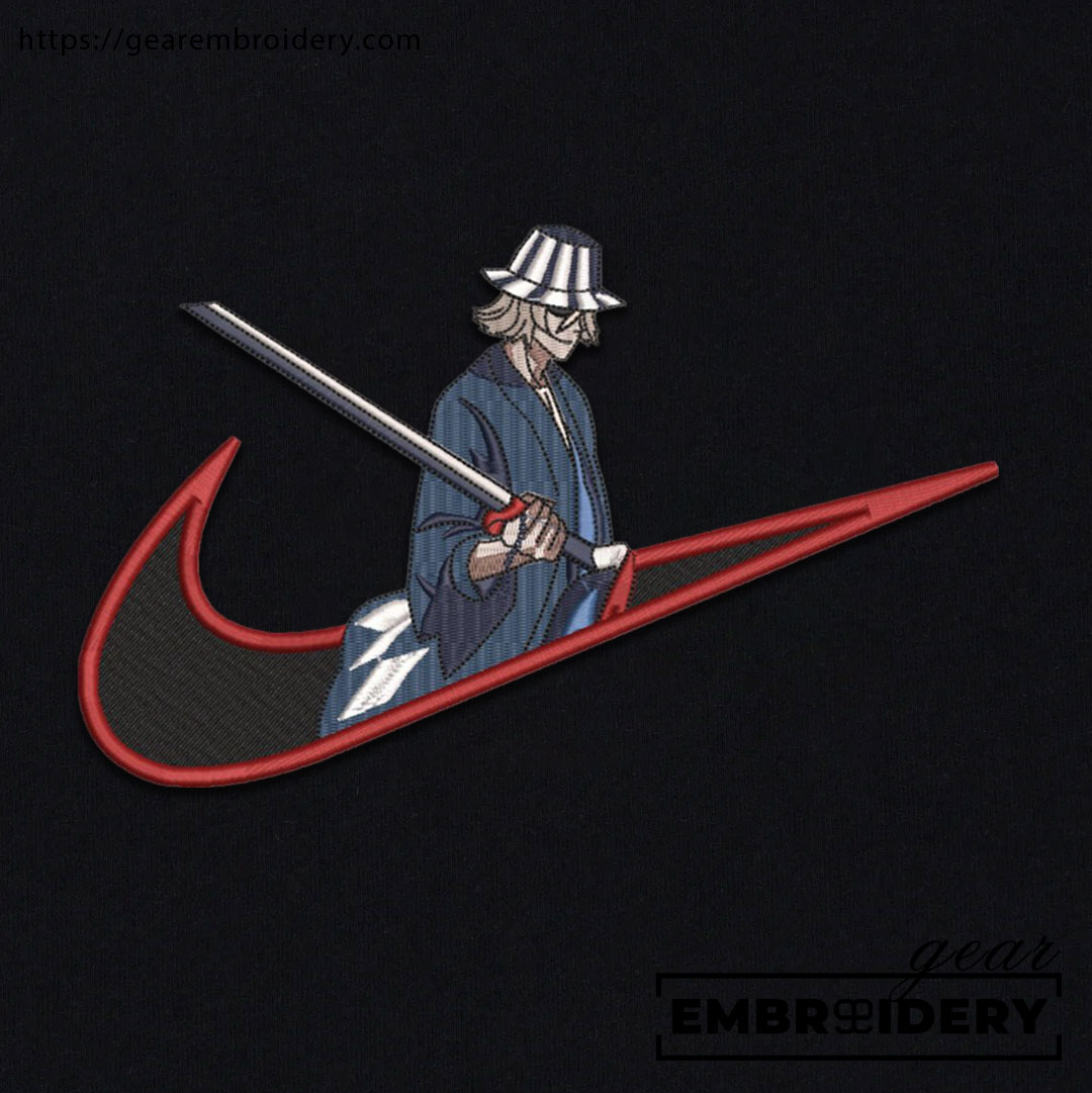 Kisuke swoosh nike Bleach Clover Anime Embroidered Design Personalized Embroidered T Shirt Sweatshirt Hoodie Clothing BL020