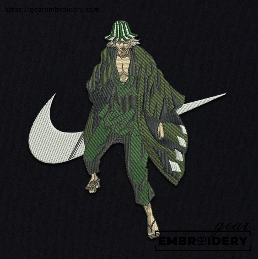 Kisuke swoosh nike Bleach Clover Anime Embroidered Design Personalized Embroidered T Shirt Sweatshirt Hoodie Clothing BL021