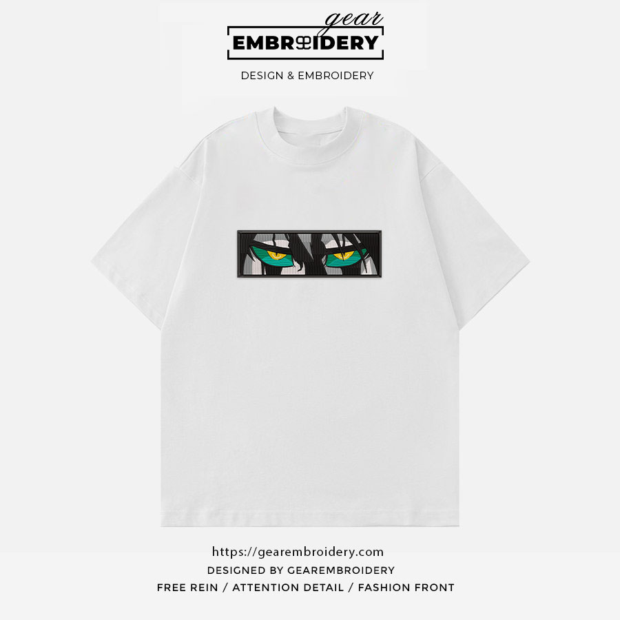 Ulquiorra Cifer eyes Bleach Anime Embroidered Design Personalized Embroidered T Shirt Sweatshirt Hoodie Clothing BL025